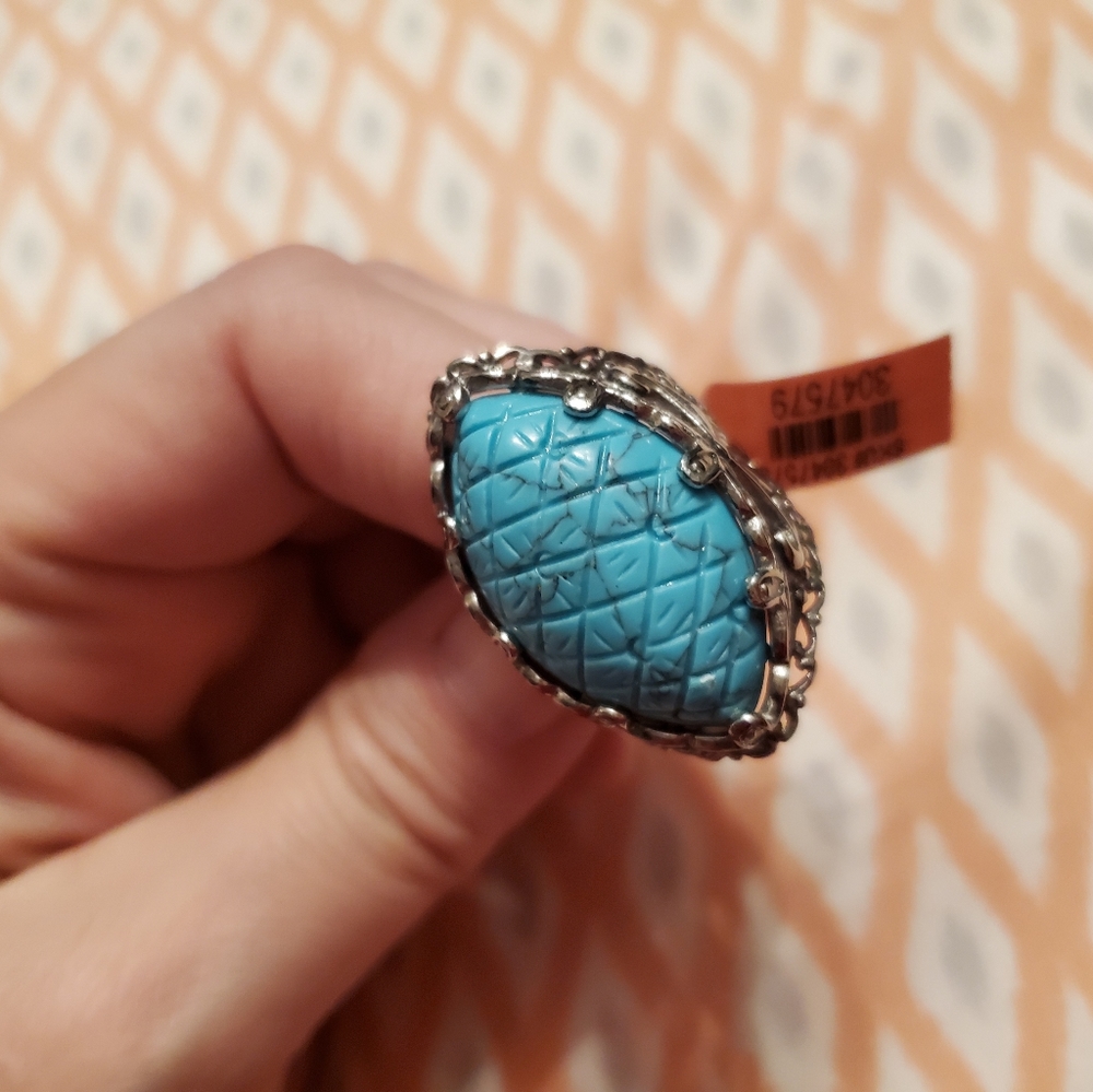 Womens size 9 turquoise ring